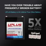 UPLUS 12V 5Ah AGM Battery for Garage Openers