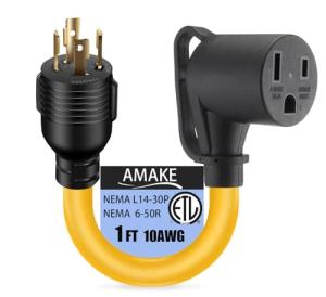 AMAKE 30A Generator Adapter Cord for RVs