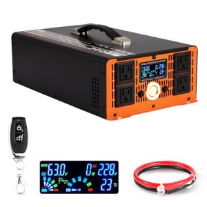 3000W Pure Sine Wave Power Inverter with LCD Display