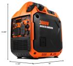 WEN 3600-Watt Dual Fuel Portable Inverter Generator