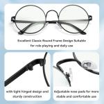 Dollger Retro Circle Glasses with Clear Lens