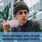 Dollger Retro Circle Glasses with Clear Lens