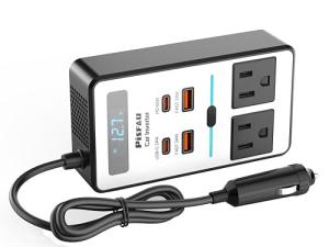 200W Car Power Inverter with USB Fast Charger