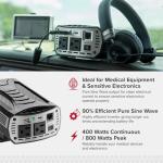 Cobra 400W Pure Sine Power Inverter, Portable