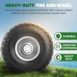 4.10/3.50-4 Flat Free Tire and Wheel Set