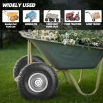 4.10/3.50-4 Flat Free Tire and Wheel Set