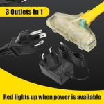 25 ft Heavy Duty Generator Extension Cord, 30A