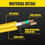 25 ft Heavy Duty Generator Extension Cord, 30A