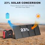 300W Portable Solar Generator with 40W Panel