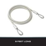 9 ft Heavy-Duty Security Cable with Locking Ends