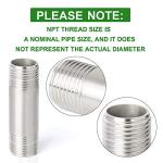TAISHER 2-Pack 1/2" Stainless Steel Pipe Fittings