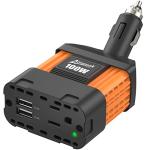 Ampeak 100W Car Power Inverter with Dual USB