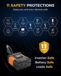 Ampeak 100W Car Power Inverter with Dual USB