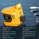 200W Portable Power Inverter for DeWALT 20V