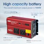 1000W Car Inverter with Dual AC Outlets