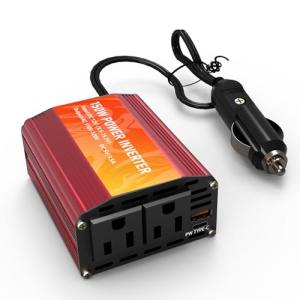 150W Car Inverter with AC & USB-C Ports