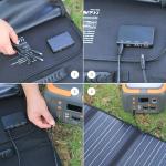 60W Foldable Solar Panel for Portable Power