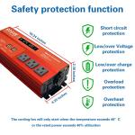 800W Inverter for Vehicles with USB Ports