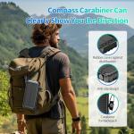 Portable Solar Charger Power Bank with 3 Cables
