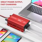 600W Car Power Inverter with Fast Charging Ports