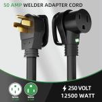10FT 6 AWG Welder Extension Cord with Adapter