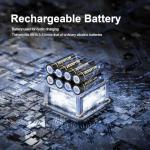 JESSPOW 3.2V Rechargeable Solar Battery Pack 8-Count