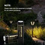 JESSPOW 3.2V Rechargeable Solar Battery Pack 8-Count