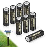 JESSPOW 3.2V Rechargeable Solar Battery Pack 8-Count