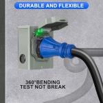 50 Amp Generator Cord and Inlet Box Combo