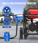 50 Amp Generator Cord and Inlet Box Combo