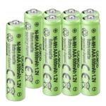 CICMOD 8-Pack Rechargeable AAA Ni-MH 600mAh Batteries