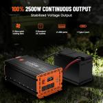 2500W Power Inverter with LCD Display and USB Ports