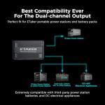 ETAKER F1000 Solar Charger for Power Stations