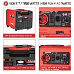 Simpson 4000 Watt Gas Inverter Generator for Outdoors