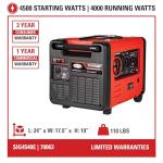 Simpson 4000 Watt Gas Inverter Generator for Outdoors