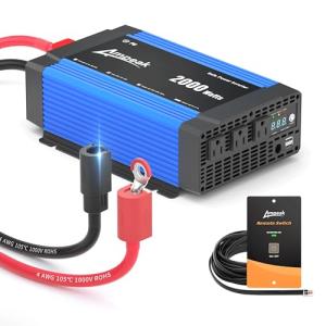 Ampeak 2000W Inverter with Waterproof Cable and USB Ports
