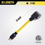 LAVANDINO 4-Prong to 3-Prong Welder Plug Adapter