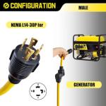 LAVANDINO 4-Prong to 3-Prong Welder Plug Adapter