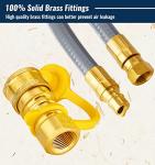 CALPOSE 15FT Natural Gas Grill Hose with Connectors