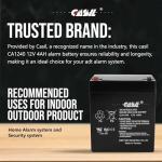 Casil CA1240 12V 4Ah Maintenance-Free Alarm Battery