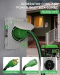 30 Amp Generator Cord and Inlet Box Kit