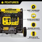 Champion 6250-Watt Portable Inverter Generator with Quiet Tech
