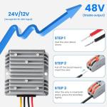 YABOANG 240W Waterproof DC-DC Boost Converter