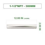 TAISHER 1-1/2" Stainless Steel Pipe Nipple Fittings