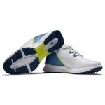 FootJoy FJ Fuel Men's Golf Shoes - White/Blue/Green