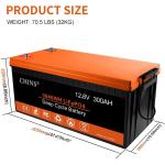 CHINS 12V 300AH Lithium Battery with BMS