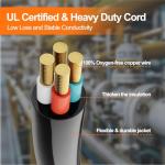 50 Amp Generator Extension Cord with Inlet Box