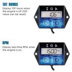 Runleader Digital Tachometer & Hour Meter for Engines