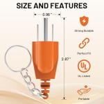 Portable Grounding Plug for Inverter Generators - 2 Pack