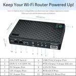 Mini UPS Battery Backup with Surge Protector